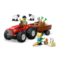 LEGO City 60461 Красный трактор с прицепом и овцами