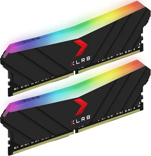 Pamięć PNY XLR8 Gaming Epic-X RGB, DDR4, 16 GB, 3200MHz, CL16 (MD16GK2D4320016XRGB)