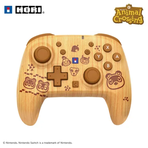 Pad Hori Wireless HORIPAD Turbo Animal Crossing Wood Brown do Nintendo Switch 2 Bezprzewodowy