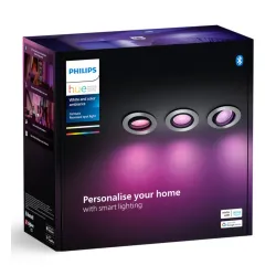 Oświetlenie punktowe Philips Hue White and Color Ambiance Centura 3szt. Srebrny
