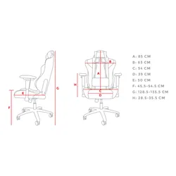 Fotel gamingowy GENESIS Nitro 770 Czarno-czerwony