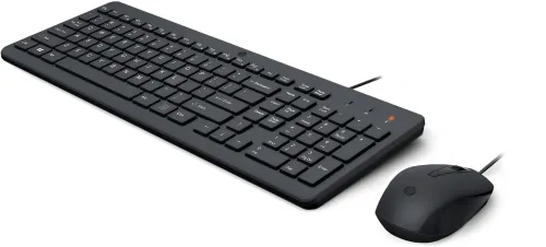 Zestaw klawiatura i mysz HP 150 Combo przewodowa czarna