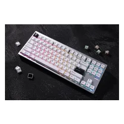 Klawiatura mechaniczna MCHOSE GX87 Ultra Vintage White Srebrny