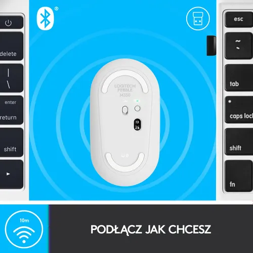 Myszka Logitech Pebble M350 Biały