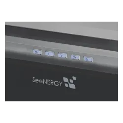 Okap SeeNERGY Iris Incasso Vetro 56 BL Czarny