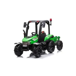 Duży Traktor Na Akumulator Dla Dziecka Blt-206 Przyczepa 24V 2X200W Pilot LED Eva Pasy Bluetooth