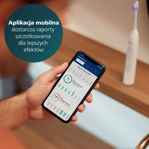 Szczoteczka soniczna PHILIPS Sonicare 6500 HX7410/02 Biały