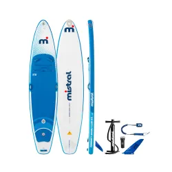 Доска SUP Mistral Sunburst Double Club 11'6" белая/синяя