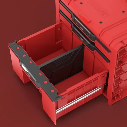 Skrzynka narzędziowa QBRICK System PRO Cart 2.0 Plus Drawer 3 Red Ultra HD Custom
