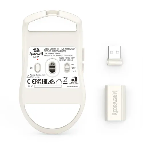 Myszka gamingowa Redragon M933CW-ULT Axion White