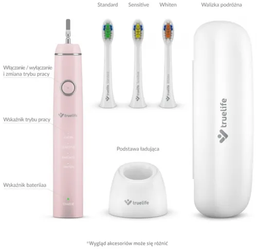 Szczoteczka soniczna TRUELIFE SonicBrush Compact Różowy
