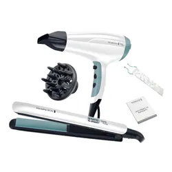 Prostownica REMINGTON Shine Therapy S8500GP 230 stopni + Suszarka do włosów D5216