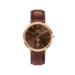 Часы Daniel Wellington Classic Multi-Eye St Maves Amber DW00100707 коричневые