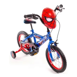 Rower dziecięcy MARVEL Spider-Man 14 cali dla chłopca Niebiesko-czerwony