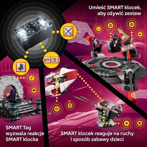 LEGO 75427 Star Wars SMART Play Pojedynek w sali tronowej i A-Wing