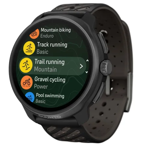 Zegarek sportowy Suunto Race 2 Titanium Black 49mm GPS Czarny-tytanowy