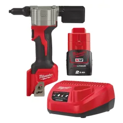 Riveter Milwaukee M12 BPRT-0 (+ 2AH pil + şarj cihazı )