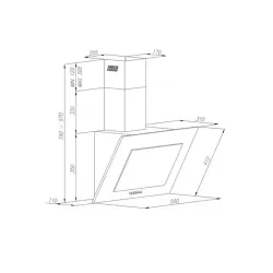 Okap VDB Ambi 50 Biały 50cm