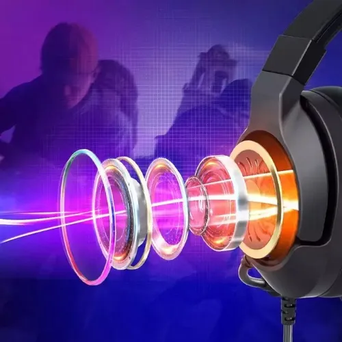 Oyuncular için Mikrofon ve Uzaktan Kumandalı Tronsmart Sparkle RGB Kablolu USB Kulaklıklar Siyah (467600)