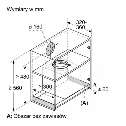 Okap Bosch DBB65CC60 Czarny