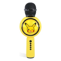 Mikrofon z głośnikiem Bluetooth OTL Technologies Pokémon Pikachu PopSing LED Light Up Wireless Karaoke 5W Żółty