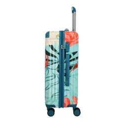 Чемодан Travelite Cruise Trolley M Print - turquoise lily