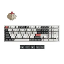 Klawiatura gamingowa Keychron Q6U-P1 100% Milk POM Red Switch Hot-Swap 8K