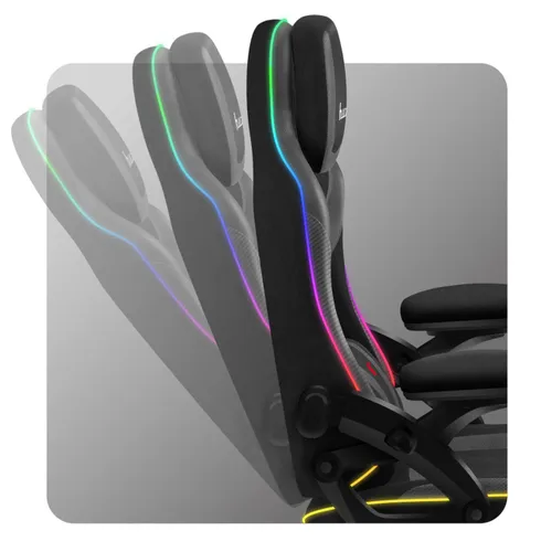 Fotel HUZARO Force 4.6 RGB Czarny