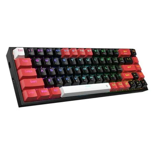 Klawiatura mechaniczna Redragon K631 Pro Castor Red Switch Czarno- czerwony