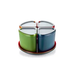 Naczynia turystyczne GSI Infinity 4 Person Compact Tableset - multicolor