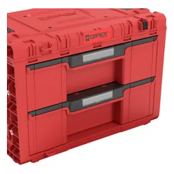Skrzynka narzędziowa QBRICK System Prime Drawer 2 Toolbox Expert Red Ultra HD Custom