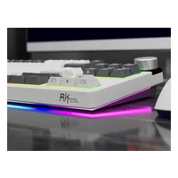 Klawiatura ROYAL KLUDGE RKS85 RGB Hot Swap Cloud Switch Biało-czarny