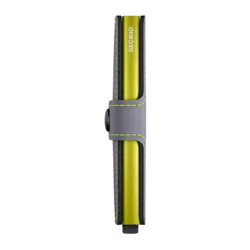 Kompaktowy portfel RFID Secrid Miniwallet Matte - grey / lime