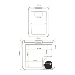 Lodówka Yolco NX50 47l Niebieski