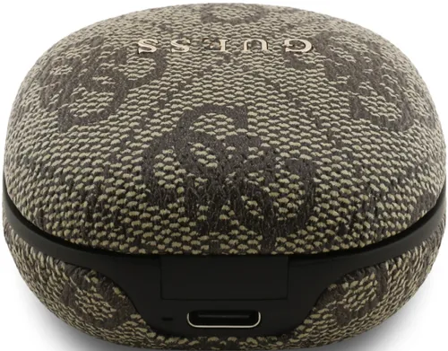 Słuchawki dokanałowe GUESS 4G Classic Metal Logo Brązowy