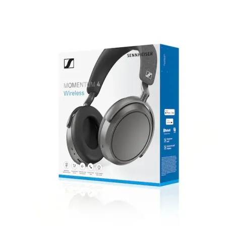 Słuchawki bezprzewodowe Sennheiser MOMENTUM 4 Wireless Nauszne Bluetooth 5.2 Grafitowy