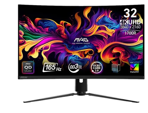 MSI MAG 321CUP - 165Hz | 4K | 31,5'' | QD OLED | 0,03ms