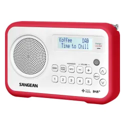 Radioodbiornik Sangean TRAVELLER 670 DPR-67 Radio FM DAB+ Biało-srebrny