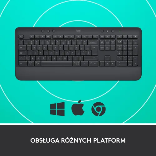 Klawiatura Logitech K650 Signature - grafitowy