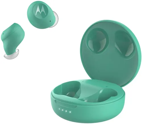 Słuchawki bezprzewodowe Motorola Vervebuds 250 True Wireless Dokanałowe Bluetooth 5.0 Turkusowy