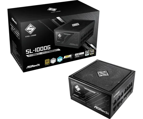 Zasilacz ASrock Steel Legend SL-1000G 1000W 80+ Gold Czarny