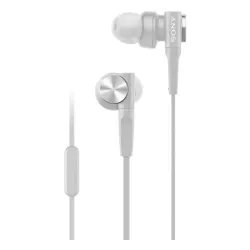 Słuchawki przewodowe Sony MDR-XB55AP Dokanałowe Mikrofon Biały