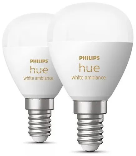 Inteligentna żarówka PHILIPS HueWA Luster E14 5.1 W Bluetooth, ZigBee (2 szt.)