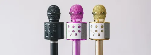 Mikrofon z głośnikiem Bluetooth Forever BMS-300 3W Różowy