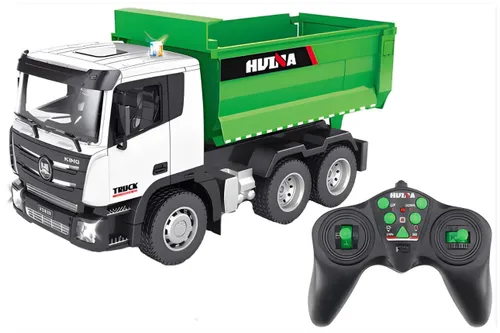 Zdalnie sterowany samochód COIL ciężarowy wywrotka ciężarówka skala 1:18 zielony