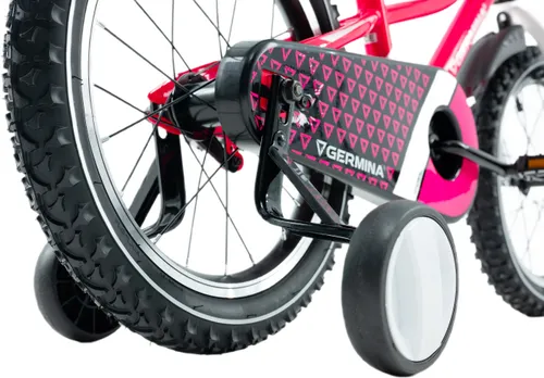 Rower dziecięcy GERMINA BMX 16 cali dla dziewczynki Różowy