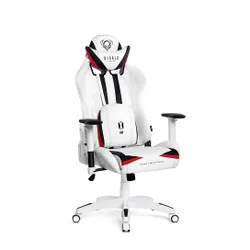 Fotel Diablo Chairs X-Ray Normal Size Gamingowy do 150kg Skóra ECO Biało-czarny