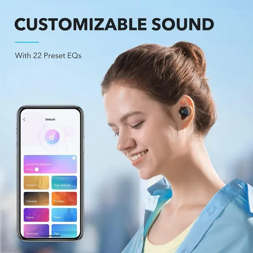 Słuchawki bezprzewodowe Soundcore A25i Dokanałowe Bluetooth 5.3 Czarny