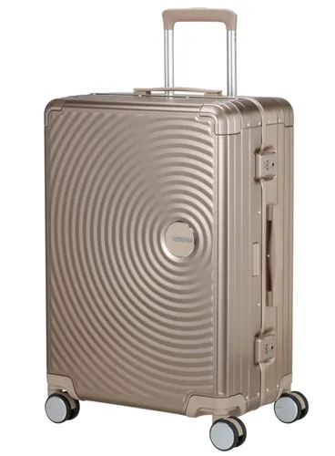Walizka średnia American Tourister Soundbox Alu - bronze