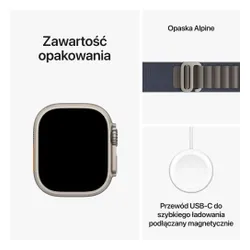 Smartwatch Apple Watch Ultra 2 GPS + сотовый титановый чехол 49 мм браслет Альпийский синий L